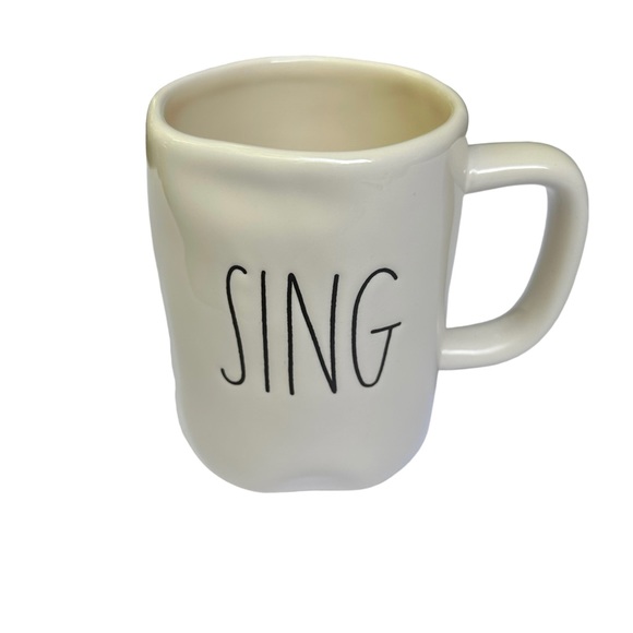 Rae Dunn Other - Rae Dunn SING Mug White Black Large Letter Dimples NWT 2017 OG
